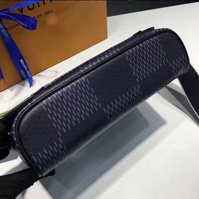 Сумка Louis Vuitton N44004 District MM Messenger Bag Damier Cobalt Canvas "Navy Blue" фото № 6