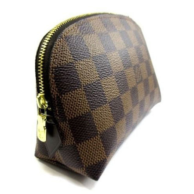 Косметичка Louis Vuitton N47516 Cosmetic Pouch Damier Ebene Canvas "Brown" фото № 3
