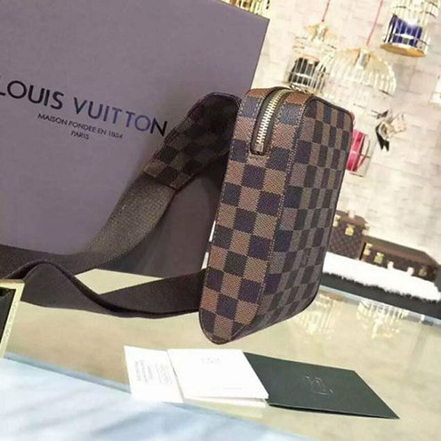 Сумка Louis Vuitton N51994 Geronimos Hip Pack Damier Ebene Canvas "Brown" фото № 3