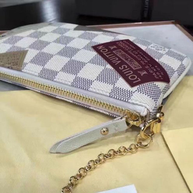 Сумка Louis Vuitton N63078 Pochette Milla MM Damier Azur Canvas "White" фото № 7