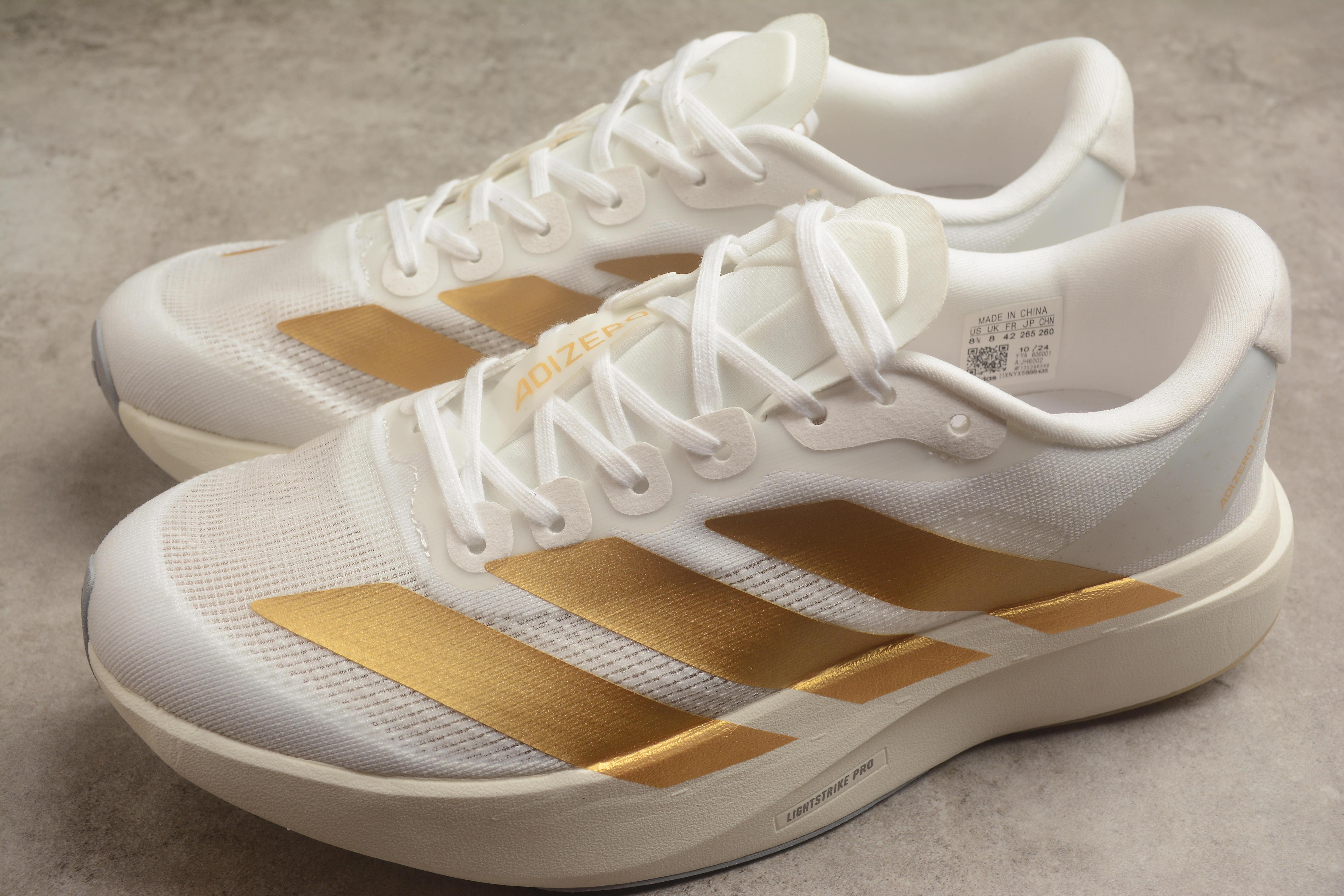 adidas Adizero Evo SL "White/Gold" фото № 4