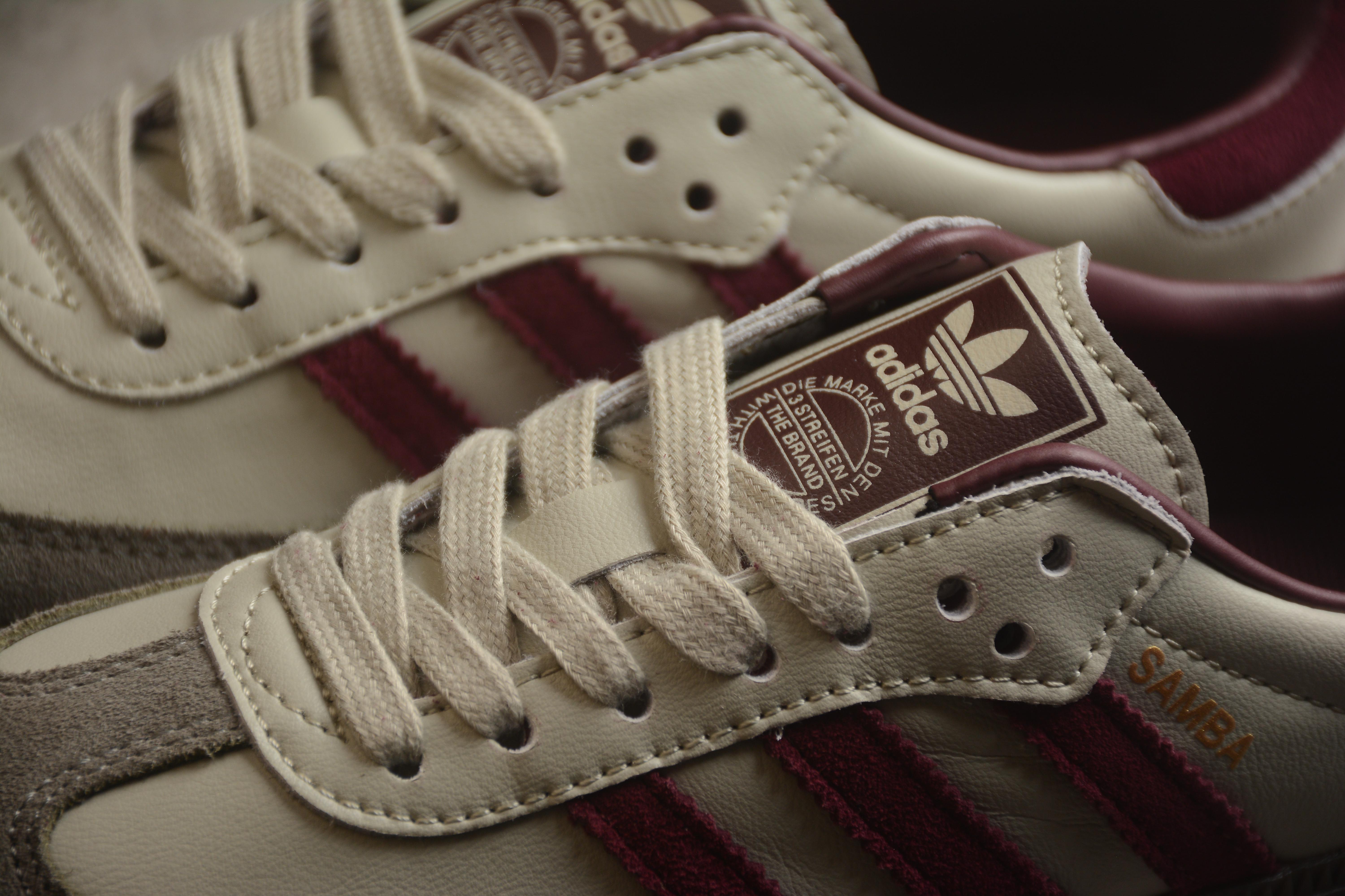 Adidas Samba OG "Putty Grey Maroon" фото № 8