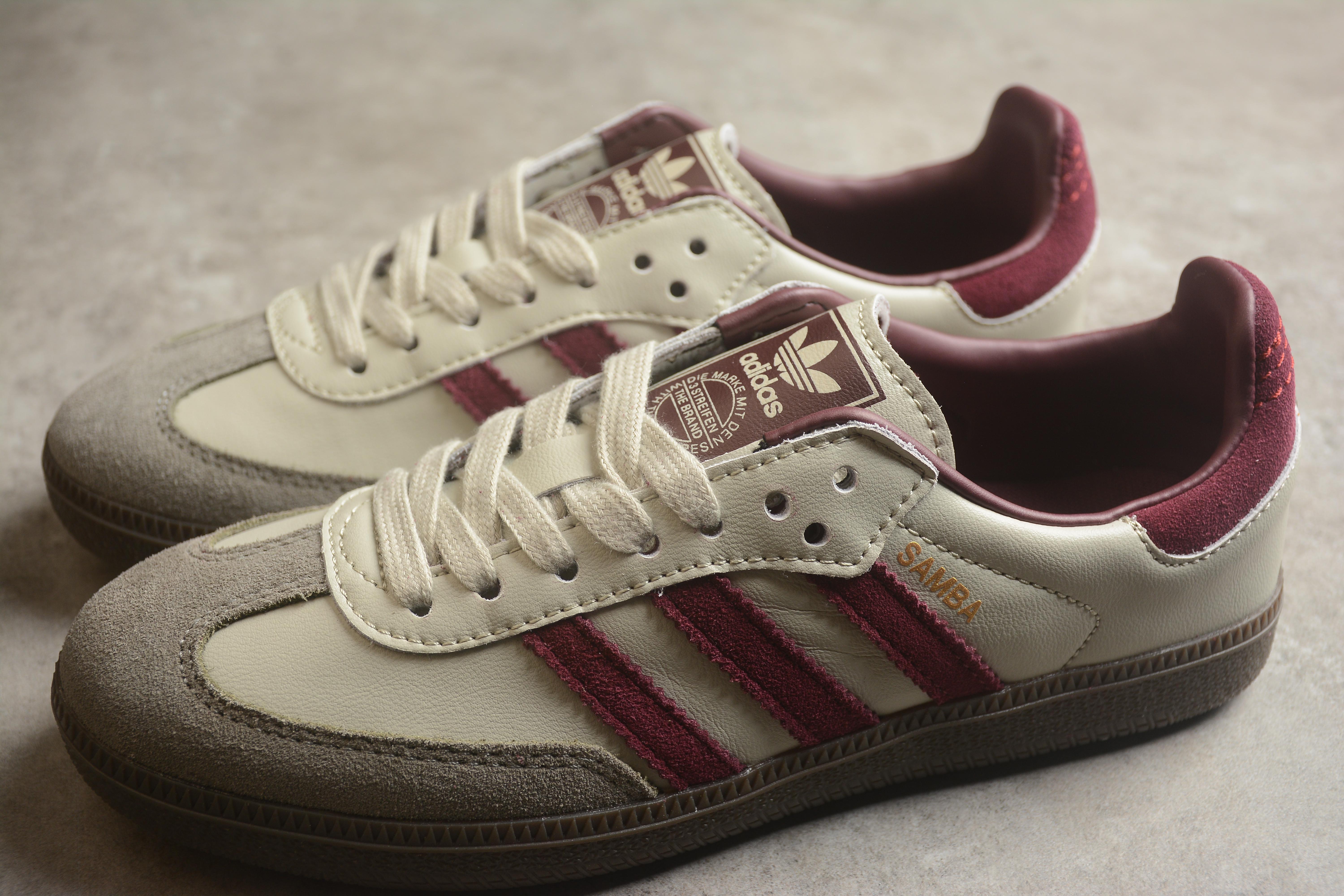Adidas Samba OG "Putty Grey Maroon" фото № 6