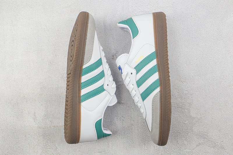 Adidas Samba "White/Green" фото № 6