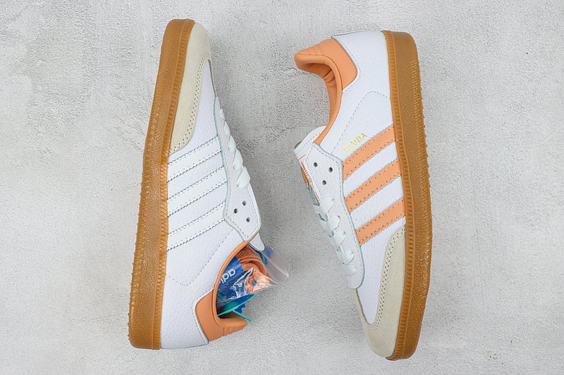 Adidas Samba OG "White/Orange" фото № 7