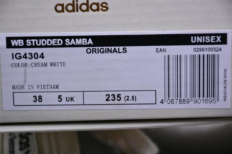 Adidas Samba "Gold Studs White" фото № 8