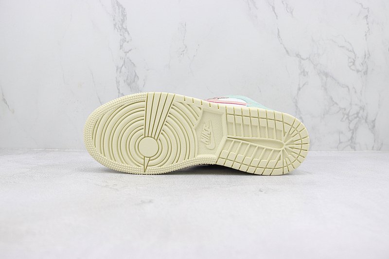 Air Jordan 1 Mid "Pink Oxford/Jade Ice/White" фото № 8