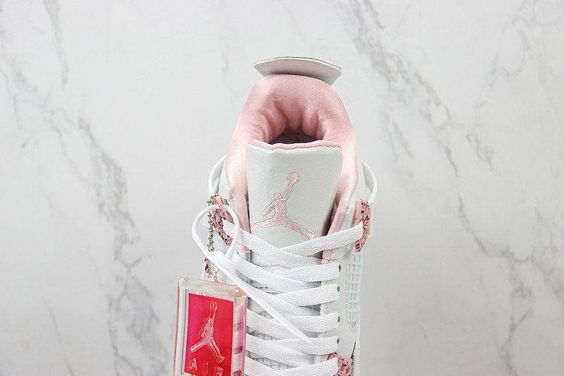 Air Jordan 4 "White/Coral Pink" фото № 5