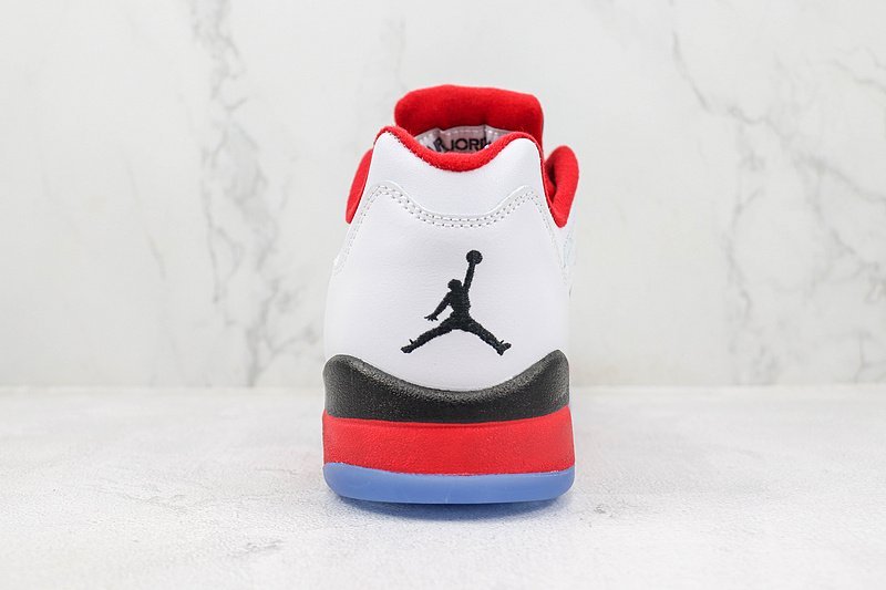 Air Jordan 5 Low "White/Fire Red/Black" фото № 9