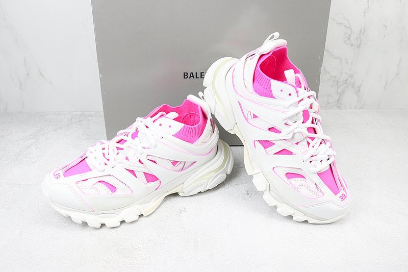 Balenciaga Track "White/Strike Pink" фото № 7