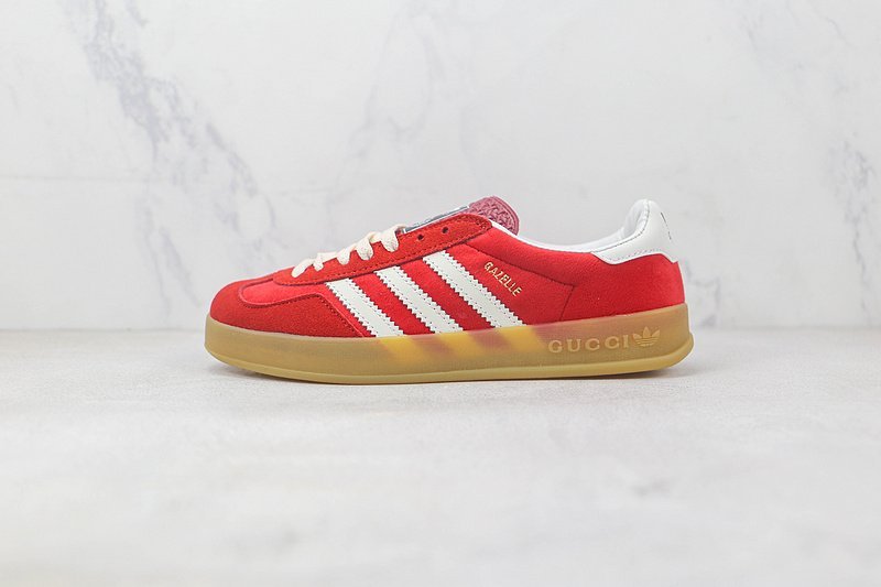 Adidas x Gucci Gazelle "Red/White/Beige" фото № 2