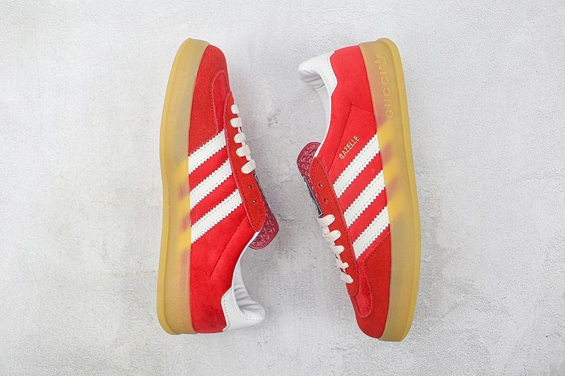 Adidas x Gucci Gazelle "Red/White/Beige" фото № 7