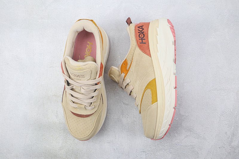 Hoka One One Bondi L "Cream/Beige/Orange" фото № 6