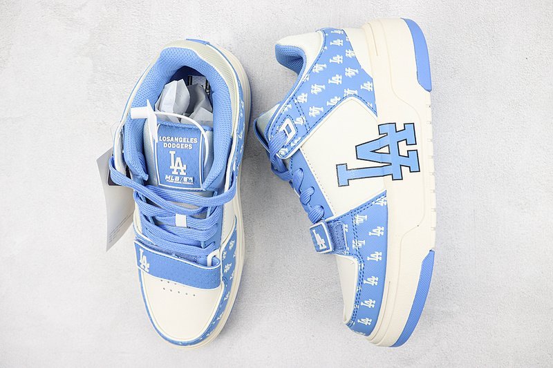 Lost Angeles Dodgers x MLB Chunky Liner Mid "White/Light Blue/Monogram" фото № 6