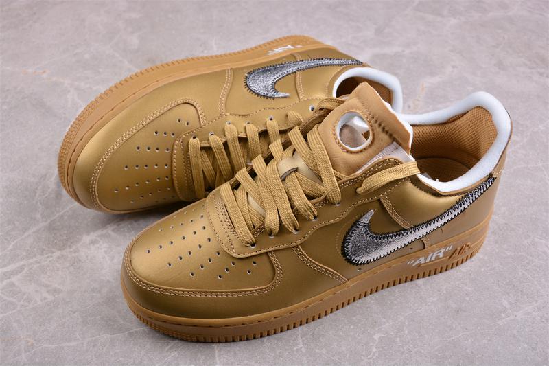 Off-White x Nike Air Force 1 "Golden Zip" фото № 4