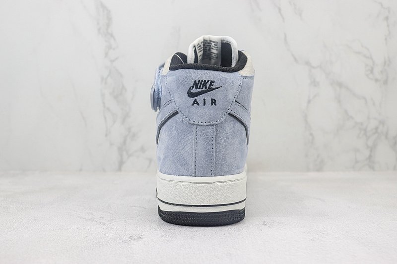 Nike Air Force 1 Mid "White/Blue/Black" фото № 8