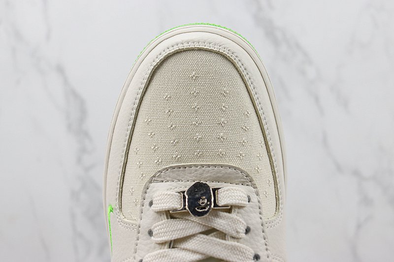 A Bathing Ape x Nike Air Force 1 Low "Apple Green/Off White" фото № 4