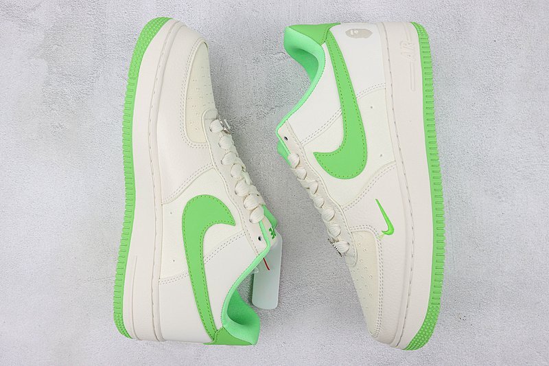 A Bathing Ape x Nike Air Force 1 Low "Apple Green/Off White" фото № 6