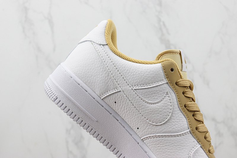 Nike Air Force 1 Low "White/Gold" фото № 3