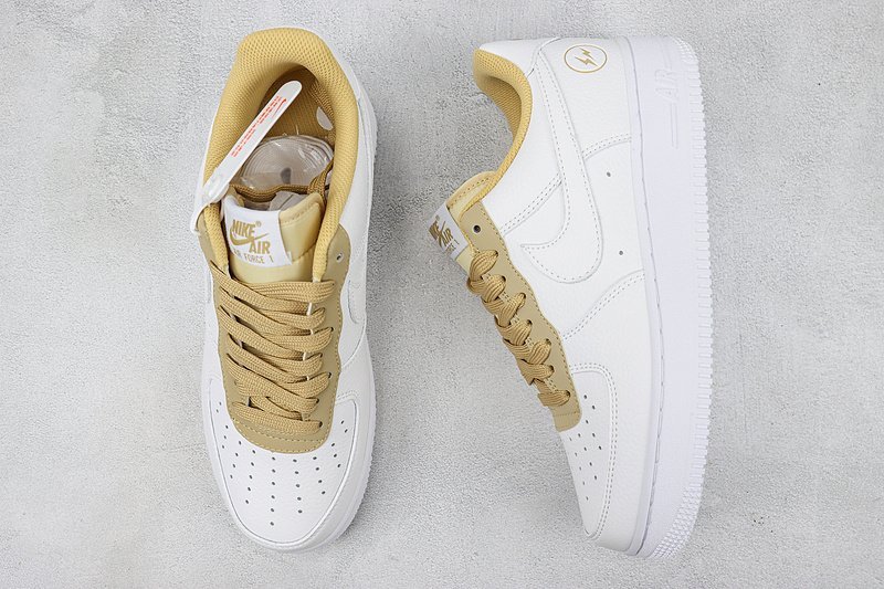 Nike Air Force 1 Low "White/Gold" фото № 7