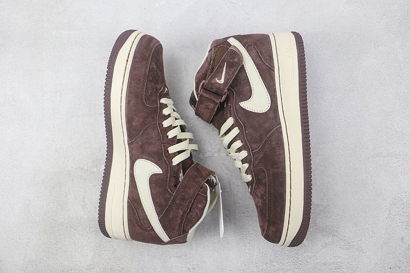 Nike Air Force 1 Mid "Suede Brown/Light Beige" фото № 7