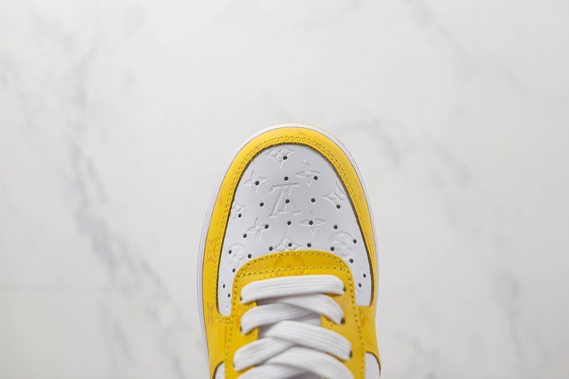 Louis Vuitton x Nike Air Force 1 Low "Yellow/White/Monogram" фото № 4