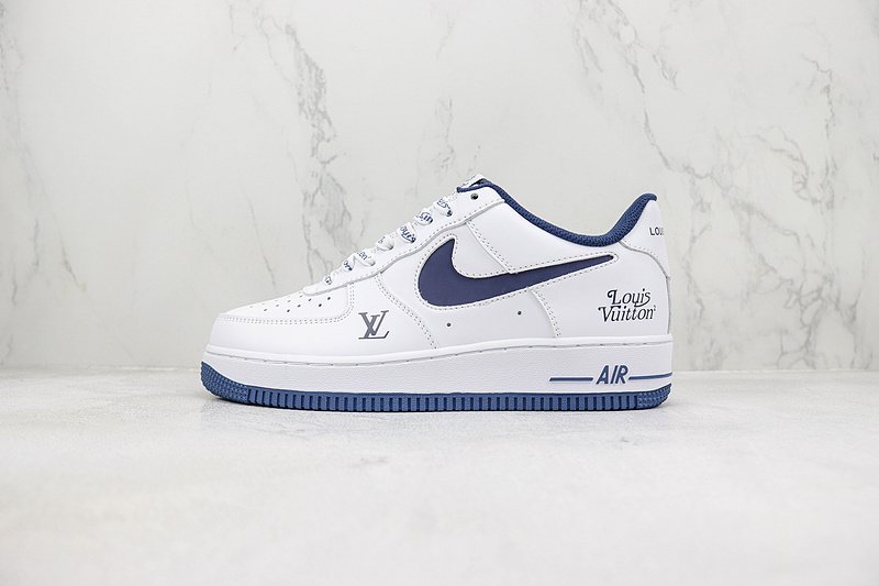 Louis Vuitton x Nike Air Force 1 Low "Navy/White" фото № 2