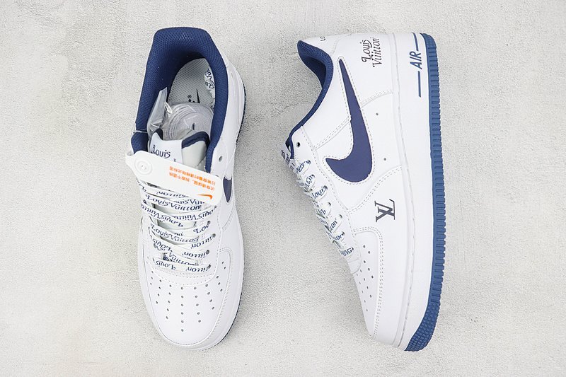 Louis Vuitton x Nike Air Force 1 Low "Navy/White" фото № 6