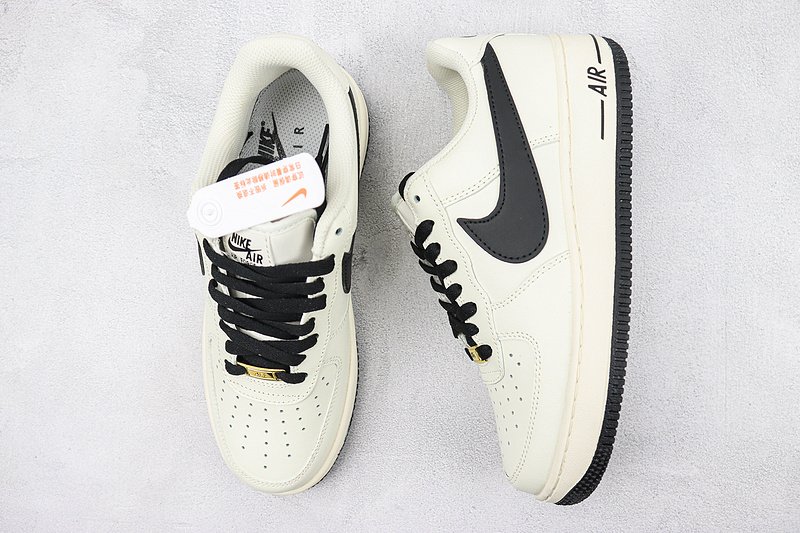 Nike Air Force 1'07 Low "Beige Black" фото № 6