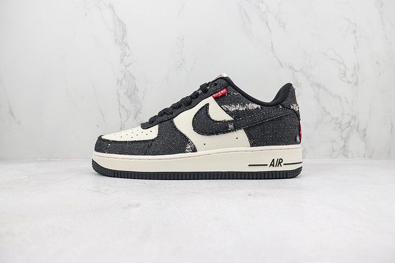 Levi's x Nike Air Force 1 Low "Black Denim" фото № 2