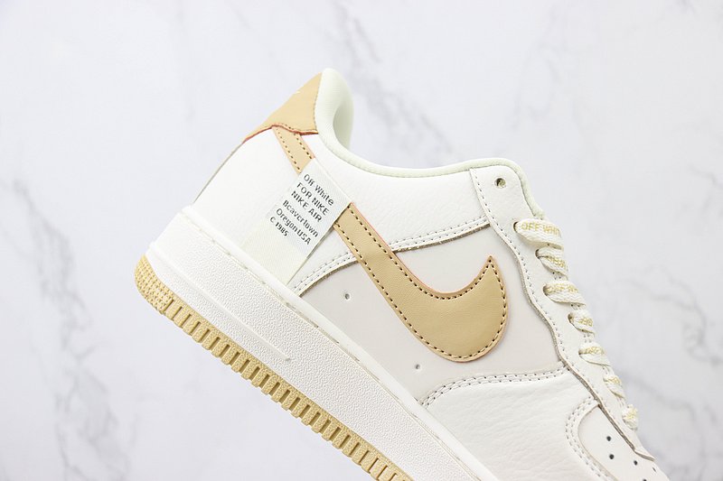 Off-White x Nike Air Force 1 Low "Sand Dunes/White" фото № 3