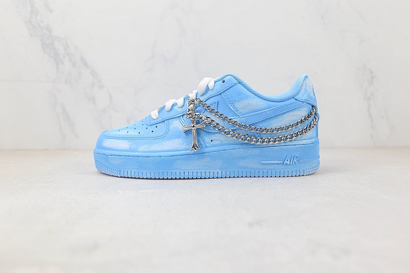 Nike Air Force 1 Low "Sky Blue/Gothic Chain" фото № 2