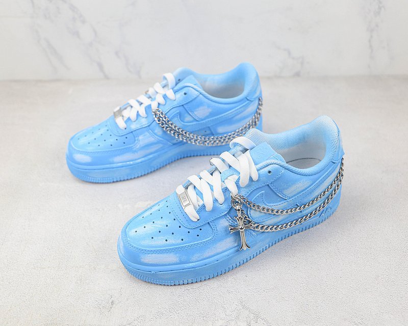 Nike Air Force 1 Low "Sky Blue/Gothic Chain" фото № 5