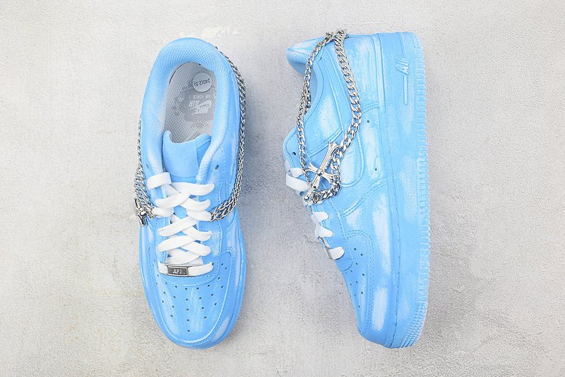 Nike Air Force 1 Low "Sky Blue/Gothic Chain" фото № 7