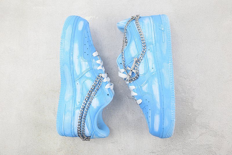 Nike Air Force 1 Low "Sky Blue/Gothic Chain" фото № 6