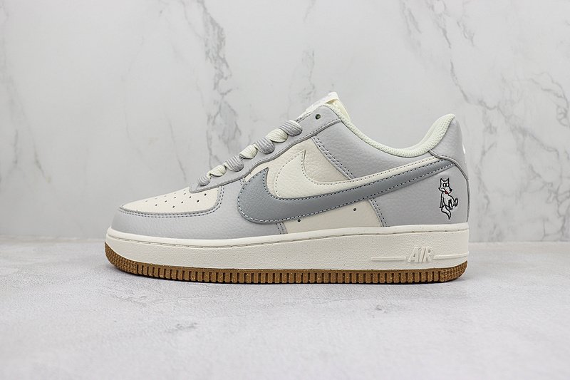 Nike Air Force 1 Low "Rice White/Light Grey/Brown" фото № 2