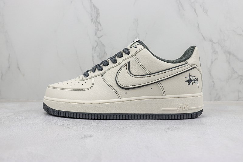Stussy x Nike Air Force 1 Low "Dark Grey/Cream White" фото № 2