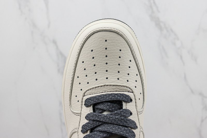 Stussy x Nike Air Force 1 Low "Dark Grey/Cream White" фото № 4