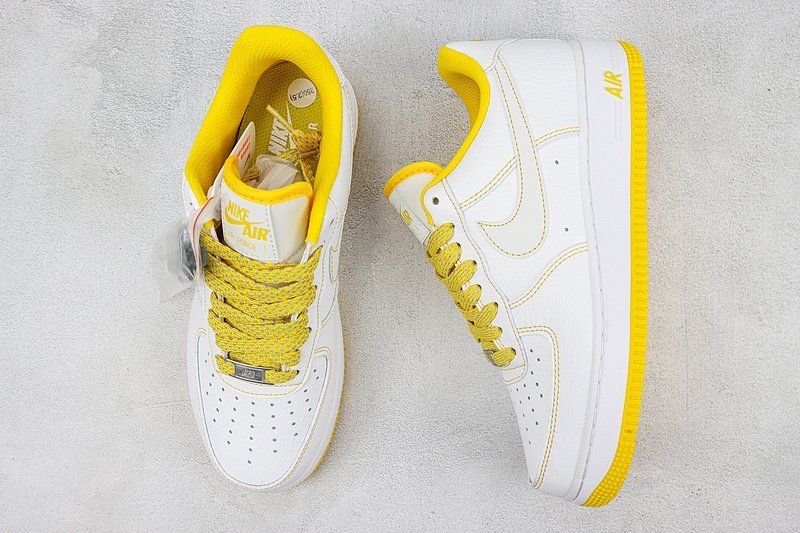 Nike Air Force 1 Low "White/Yellow" фото № 7