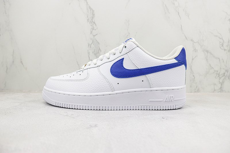 Nike Air Force 1 Low "White/Royal Blue Snakeskin" фото № 2