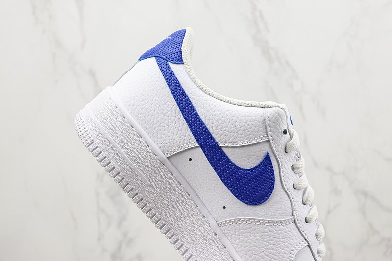 Nike Air Force 1 Low "White/Royal Blue Snakeskin" фото № 3