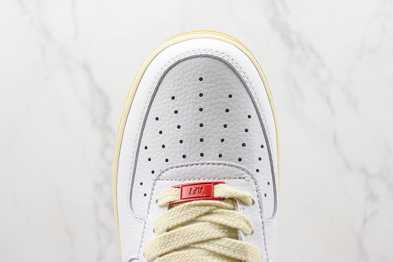 Nike Air Force 1 Low "White/Red/Gum" фото № 4