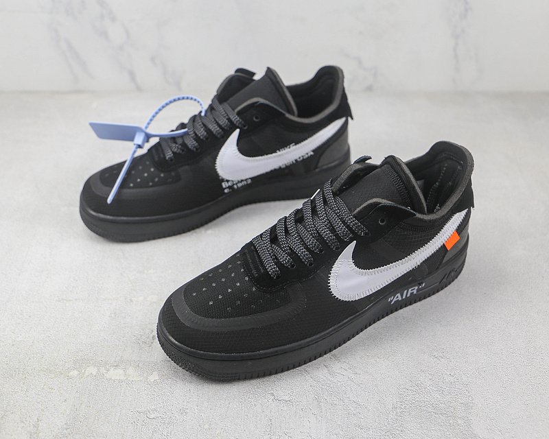 Off-White x Nike Air Force 1 Low Volt "Black" фото № 5