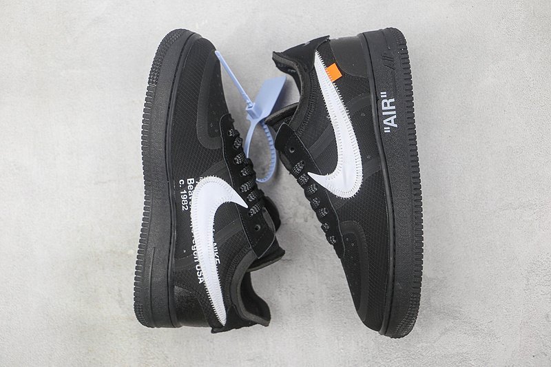 Off-White x Nike Air Force 1 Low Volt "Black" фото № 7