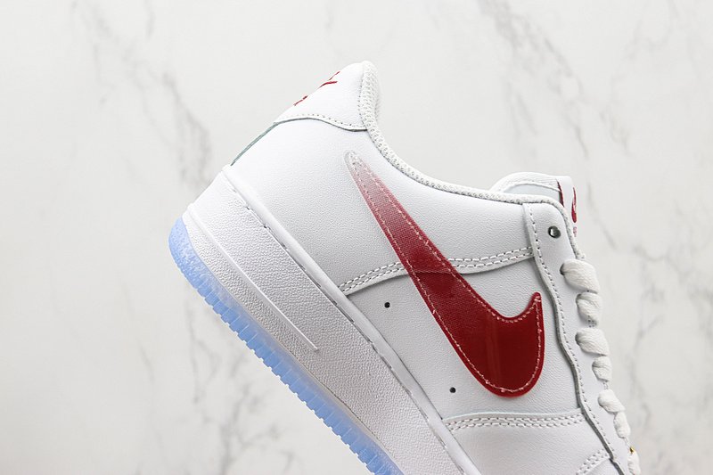 Nike Air Force 1 Low Retro "White/Gradient Burugundy" фото № 3