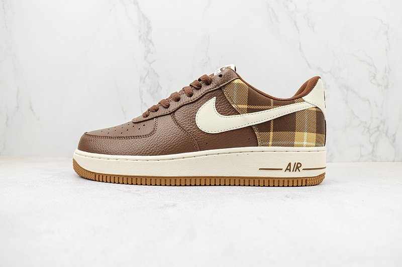Nike Air Force 1 Low "Cacao Plaid" фото № 2