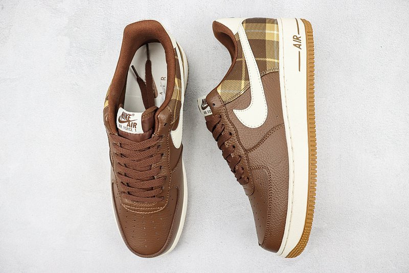 Nike Air Force 1 Low "Cacao Plaid" фото № 6