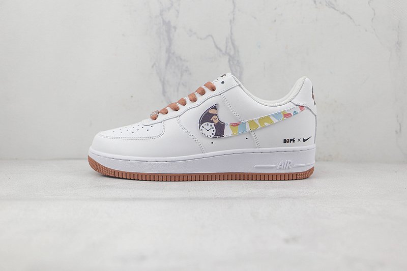 A Bathing Ape x Nike Air Force 1 Low "Beige/White" фото № 2