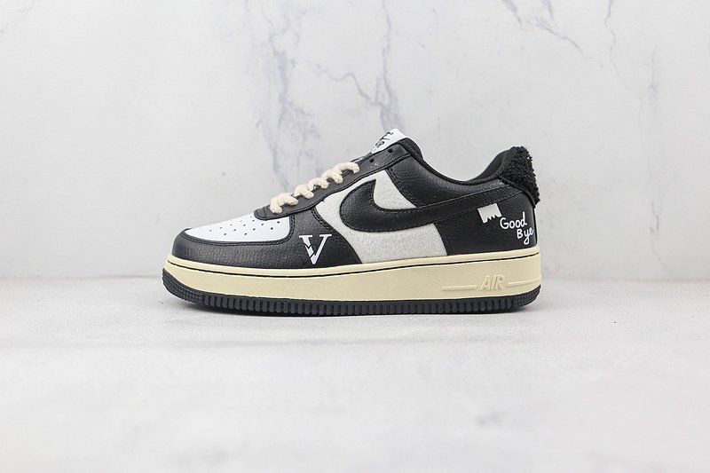 Nike Air Force 1 Low "White/Woolen Black" фото № 2