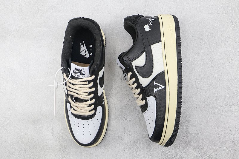 Nike Air Force 1 Low "White/Woolen Black" фото № 6